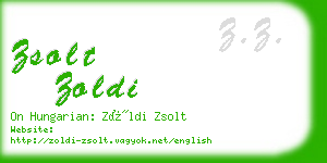 zsolt zoldi business card